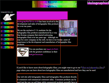 Tablet Screenshot of holographicfilms.com